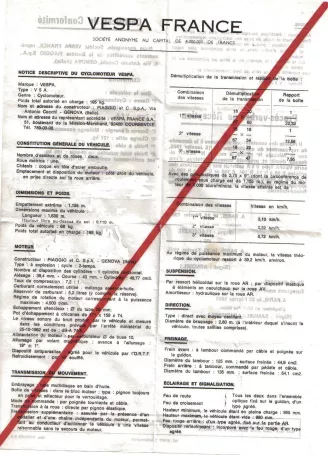  Certificat de Conformité Européen VESPA