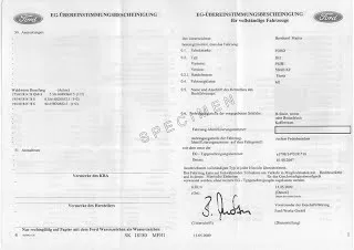 Le Certificat de Conformité ou COC 