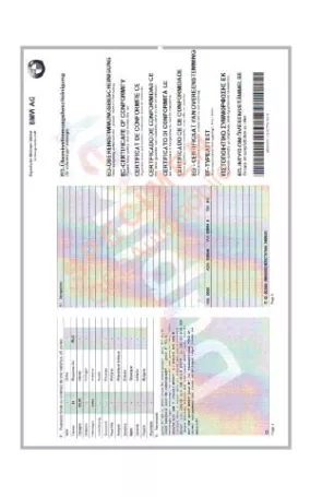  Commander en ligne un certificat de conformité Bmw