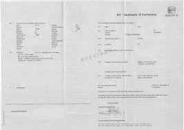  Le prix du certificat de conformité européen  Seat est à 130 €