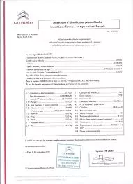 Immatriculer un véhicule provenant de l'étranger Certificat de Conformité 
