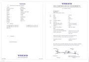 Certificat de Conformité Volvo