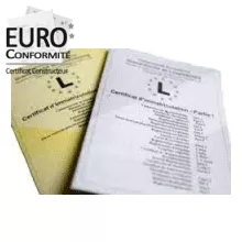 Certificat de conformité pour le Luxembourg