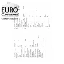 Certificat conformité- certificat de conformité 