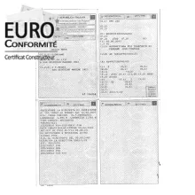 Comment immatriculer une voiture Italienne en France.