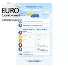 Certificat Crit’Air 