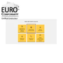 Zoom sur le barré rouge ou certificat de conformité barré rouge ?