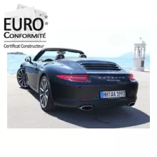 Certificat de conformité Porsche importée