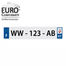 Immatriculation provisoire WW : Valable également en Allemagne