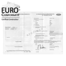 Immatriculation véhicule Ford : le certificat de conformité européen Ford