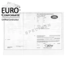 Le prix du certificat de conformité européen  Ford est à 170 €