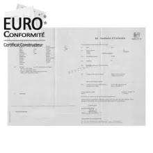  Le prix du certificat de conformité européen  Seat est à 130 €