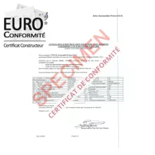 Service d'obtention de certificat de conformité pour voiture importée